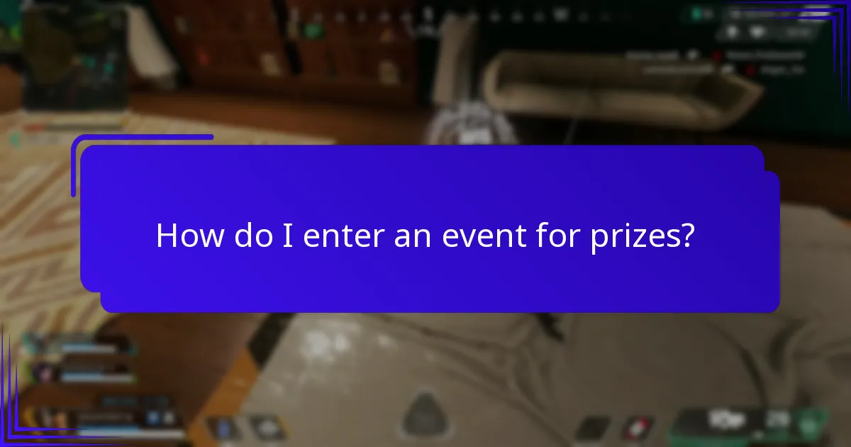 What types of prizes are available in events?