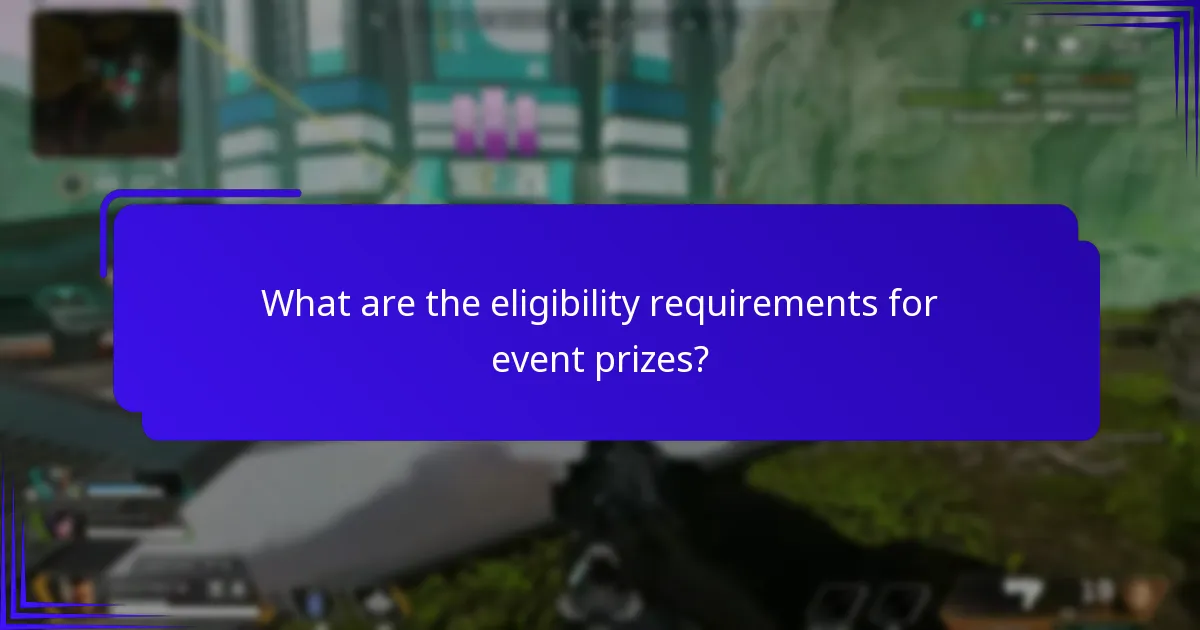 How are winners selected for event prizes?